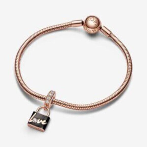 Pandora Love Padlock Dangle Charm - Picture 2 of 3